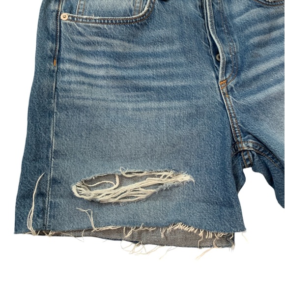 Rag & Bone Rosa High Waist Ripped Nonstretch Denim Cutoff Shorts Size 27 - Picture 8 of 11